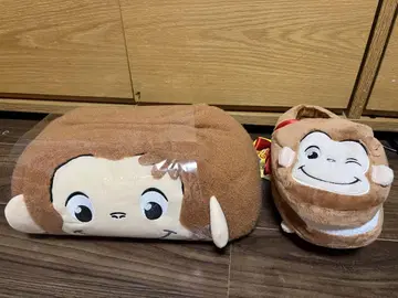 Curious George 봉제 인형 슬리퍼