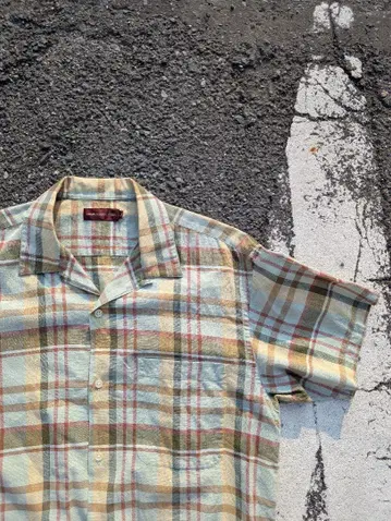 80's CHAPS RALPH LAUREN 반팔 체크 셔츠