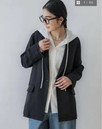 crewre 크루레 레이어드 시어 자켓