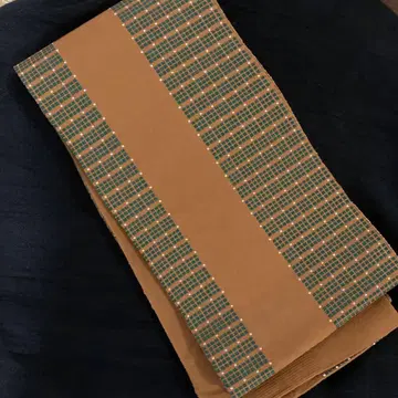 니시진 비단 순수 실크 아케보노 리버서블 반폭 오비(증표 부착)