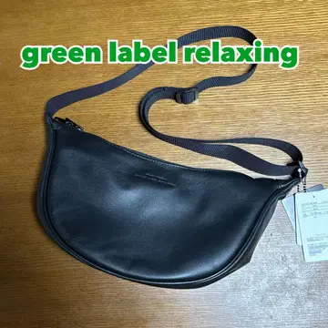 green label relaxing / 가죽 숄더백
