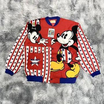 SF30 미사용품 DISNEY 디즈니 80s 더블 페이스 자켓