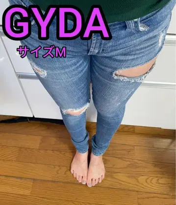 GYDA 데미지 스키니 청바지 M 사이즈