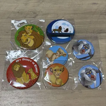 라이온 킹 캔뱃지 7개 세트