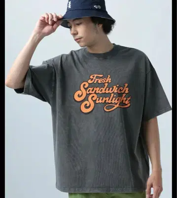 Fresh Sandwich Sunlight 오버 사이즈 티셔츠 그레이