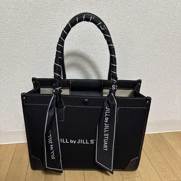 JILL by JILL STUART 스카프 토트백 대 블랙