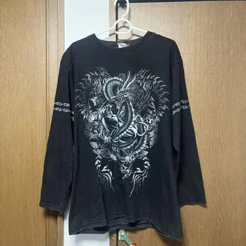 IMPORT GEAR 드래곤 그래픽 T 그런지 펑크 00s y2k