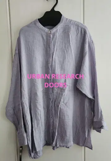URBAN RESEARCH DOORS 더블 거즈 밴드 카라 셔츠