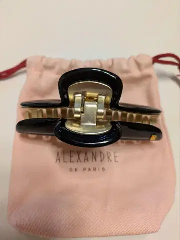 ALEXANDRE DE PARIS 헤어 클립 블랙/금