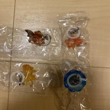 비 오는 하늘 금붕어 메지루시 액세서리 4종 세트