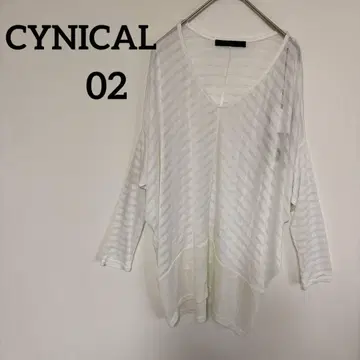 미사용 새상품 CYNICAL 여성용 티셔츠 화이트 02 넉넉하고 예쁜