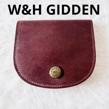 W&H GIDDEN 기든 코인 케이스 가죽 동전 지갑 브라운 천연 가죽