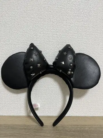 블랙 미키 귀 머리띠