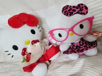 키티 봉제 인형 세트