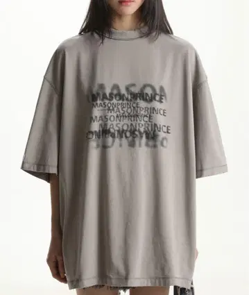 MASONPRINCE 그레이 오버 사이즈 티셔츠