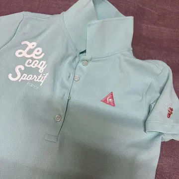 사이즈 M Le coq Sportif 민트 그린 피케 셔츠