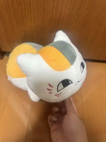고양이 봉제 인형 빨간색 목걸이