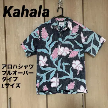 Kahala 알로하 셔츠 풀오버 리버스 프린트 L 사이즈