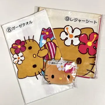 일광화상 키티 당첨 복권 타월 레저 시트 파우치