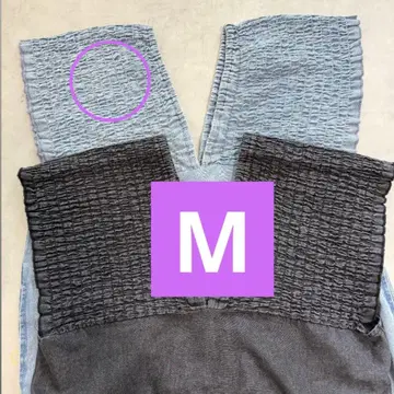 시마무라 데님 셔링 원피스 색스 M 사이즈
