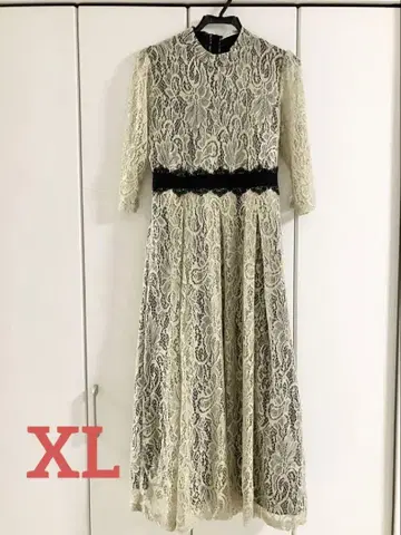 레이스 여성용 포멀 드레스 베이지 결혼식 XL