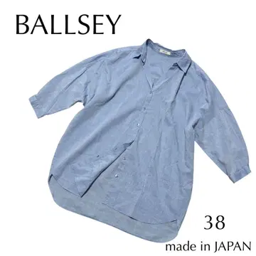새상품급 BALLSEY 보르지 일본제 셔츠 5부 소매 투모로우랜드 38