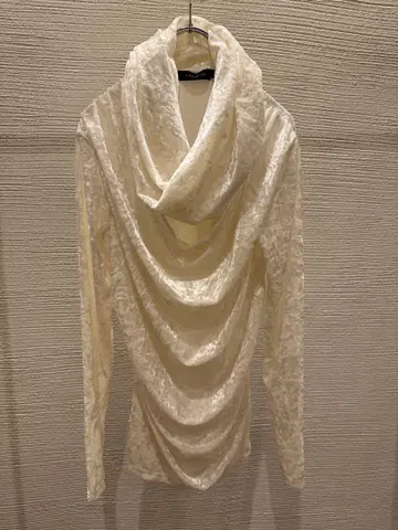 00s civarize 드레이프 벨루어 롱 슬리브 y2k