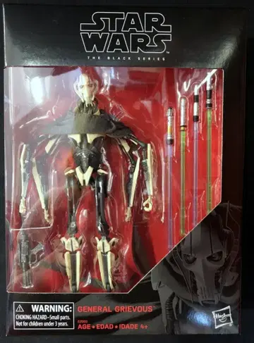 HASBRO THE BLACK GENERAL GRIEVOUS 6인치