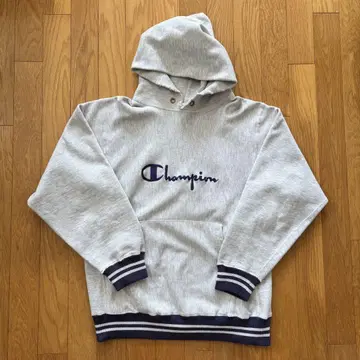 90s USA제 챔피온 REVERSE WEAVE 스크립트 후드티