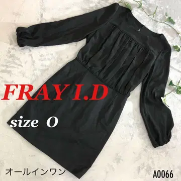 FRAY I.D 올인원 콤비네존 블랙 벌룬 슬리브