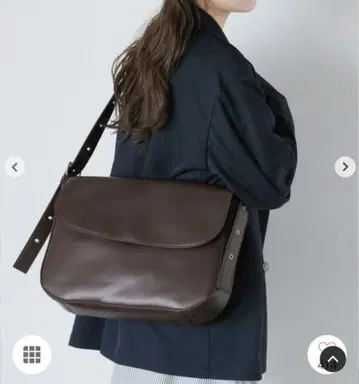 에카 소포 에코 가죽 숄더백 브라운