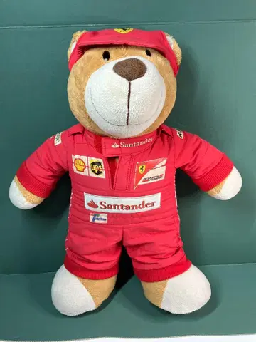Ferrari 페라리 레이싱 수트 곰 봉제 인형 대 약 40cm