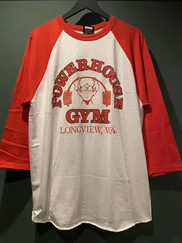 빈티지 POWERHOUSE GYM 티셔츠 made in usa