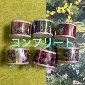조수 그림, 하마 스시, 우표풍 마스킹 테이프, 컴플리트 6종 세트