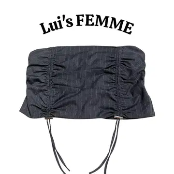 Lui's FEMME 여성용 스트라이프 드로스트 뷔스티에 FREE