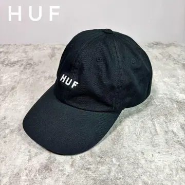 HUF 하프 로고 캡 야구 모자 블랙 유니섹스