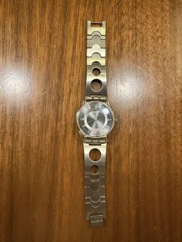 Swatch 스킨 손목시계 쿼츠 블랙