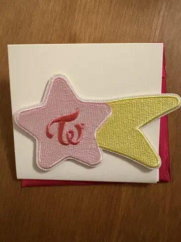TWICE THIS IS FOR 랜덤 와펜 스티커 빨간색 별