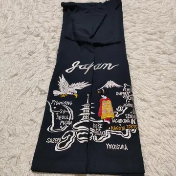 새상품급 TAION 타이온 JPNSP 네이비 티셔츠 L 스카잔