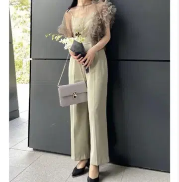 "WEB 한정판" LADY 얇은 명주 그물 도킹 콤비네존 러그 문