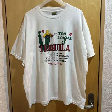 4 stages of TEQUILA 티셔츠 화이트 테킬라