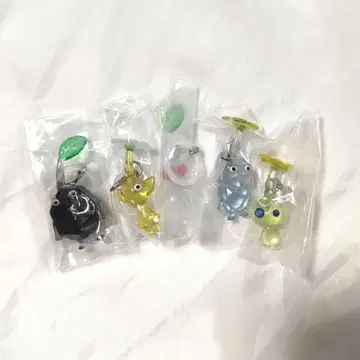 미사용 새상품 PIKMIN 피크민 가챠가챠 메지루시 액세서리 5개