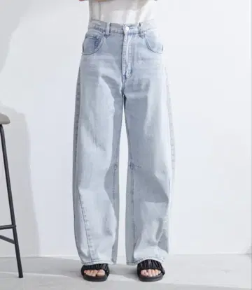 커브 데님 S 라이트 블루
