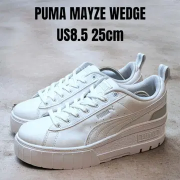 2024년 모델 PUMA 푸마 메이즈 웨지 25cm 화이트 통굽