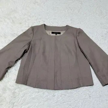 베이지 노카라 자켓