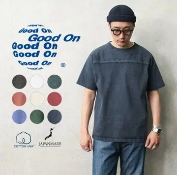 Good On 숏 슬리브 헤비 웨이트 풋볼 티셔츠