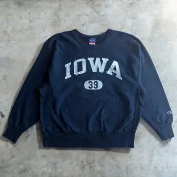 챔피온 리버스 위브 IOWA XL 네이비 맨투맨 멕시코제
