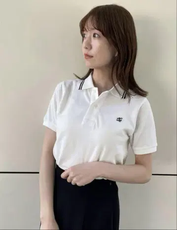 SNIDEL 화이트 피케 셔츠