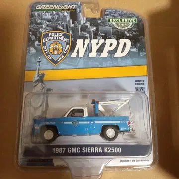 1987 GMC SIERRA K2500 NYPD 그린 라이트 미니카