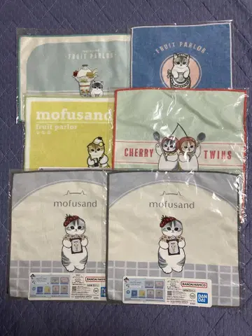 mofusand 모프 샌드 제일복권 패브릭 컬렉션 5종 6매 세트